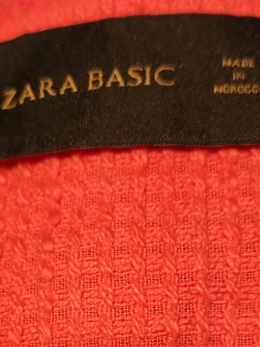 Zara Basic Tweed Frayed Edge Cropped Jacket/Blazer